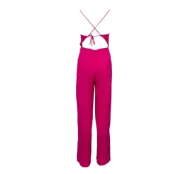 LA PETITE ETOILE Combi-pantalon à nouer fuchsia Lisel dos nu Femme ROSE Sale