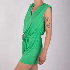 LA PETITE ETOILE Combishort avec épaulettes feraya flashy Femme VERT Outlet