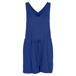 PIECES Combishort col v sans manche pcneora Femme BLEU Outlet