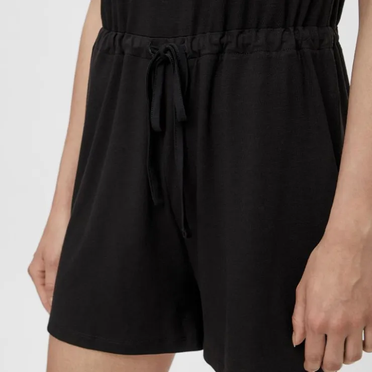 PIECES Combishort col v sans manche pcneora Femme NOIR Outlet