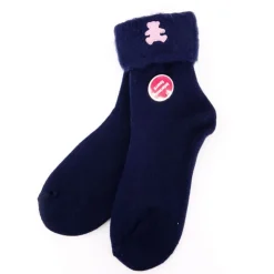 LULU CASTAGNETTE Cosy socks a revers letty 36/38 - 39/41 Femme BLEU FONCE Discount