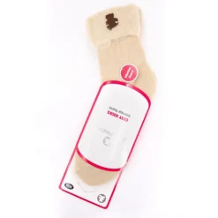 LULU CASTAGNETTE Cosy socks a revers letty 36/38 - 39/41 Femme BEIGE Clearance