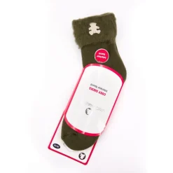 LULU CASTAGNETTE Cosy socks a revers letty 36/38 - 39/41 Femme KAKI New