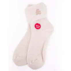 LULU CASTAGNETTE Cosy socks a revers letty 36/38 - 39/41 Femme BLANC ECRU Outlet