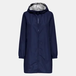 ONLY Coupe vent à capuche réversible night sky Femme BLEU FONCE New