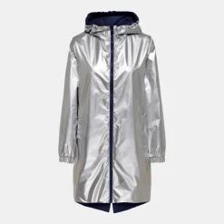 ONLY Coupe vent à capuche réversible night sky Femme BLEU FONCE New