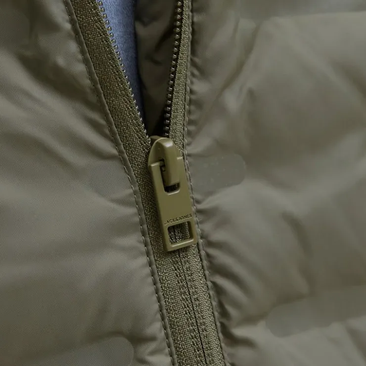 JACK & JONES Coupe-vent texturé Haston avec capuche couleur olive Homme KAKI Online