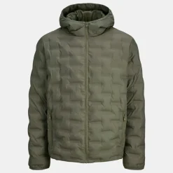 JACK & JONES Coupe-vent texturé Haston avec capuche couleur olive Homme KAKI Online