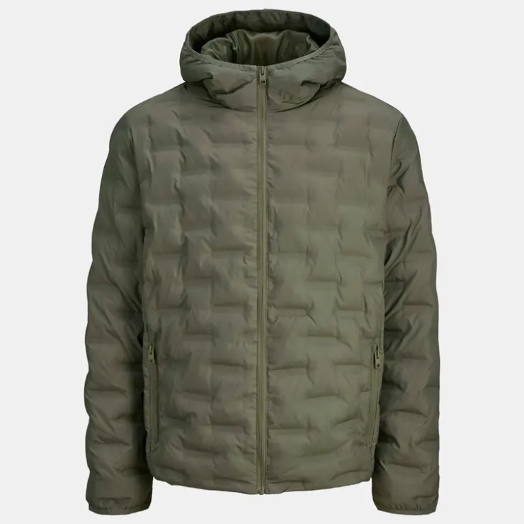 JACK & JONES Coupe-vent texturé Haston avec capuche couleur olive Homme KAKI Online