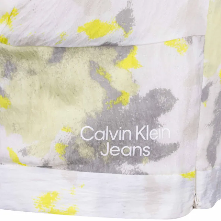 CALVIN KLEIN Crop top bretelles blanc motif fantaisie Femme MULTICOLORE Best