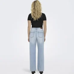 ONLY Crop top manches courtes uni Femme NOIR Hot