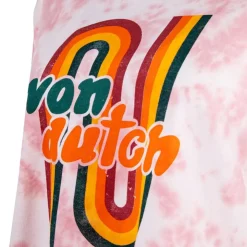 VON DUTCH Crop top tie&dye logo poitrine Femme ROSE Online