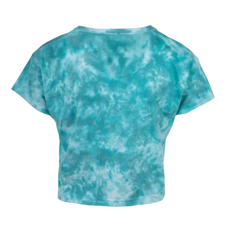 VON DUTCH Crop top tie&dye imprimé Femme TURQUOISE New