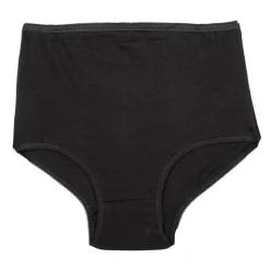 LINGERIE AU FEMININ Culotte coupe maxi taille haute Femme NOIR Outlet