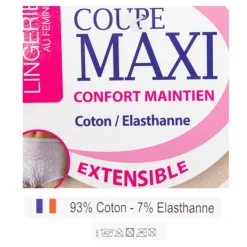 LINGERIE AU FEMININ Culotte coupe maxi taille haute Femme BLANC Clearance