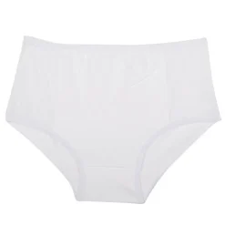 LINGERIE AU FEMININ Culotte coupe midi côté dentelle Femme BLANC Online