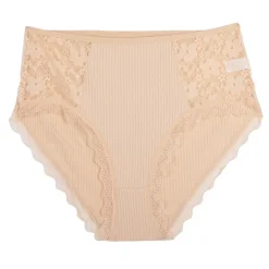 LES PETITES...PARIS Culotte en coton biologique Femme BEIGE Hot