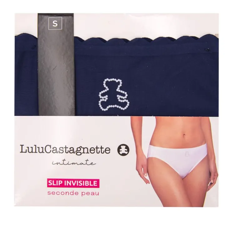 LULU CASTAGNETTE Culotte invisible seconde peau Femme BLEU FONCE Sale