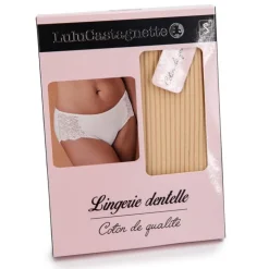 LULU CASTAGNETTE Culotte lingerie dentelle dalinda Femme BEIGE