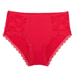 LULU CASTAGNETTE Culotte lingerie dentelle dalinda Femme ROUGE Best