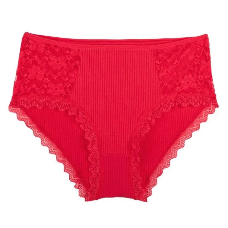 LULU CASTAGNETTE Culotte lingerie dentelle dalinda Femme ROUGE Best