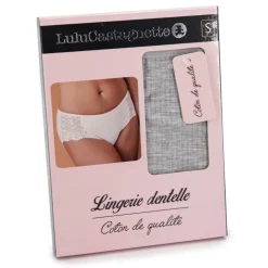 LULU CASTAGNETTE Culotte lingerie dentelle dalinda Femme GRIS Outlet