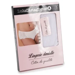 LULU CASTAGNETTE Culotte lingerie dentelle dalinda Femme BLANC Discount
