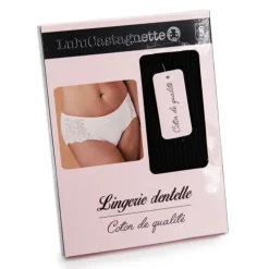 LULU CASTAGNETTE Culotte lingerie dentelle dalinda Femme NOIR Best