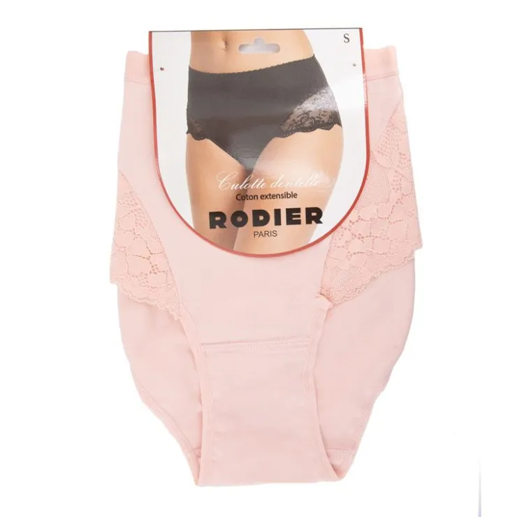 RODIER Culotte Pernelle en dentelle sans couture Femme ROSE CLAIR