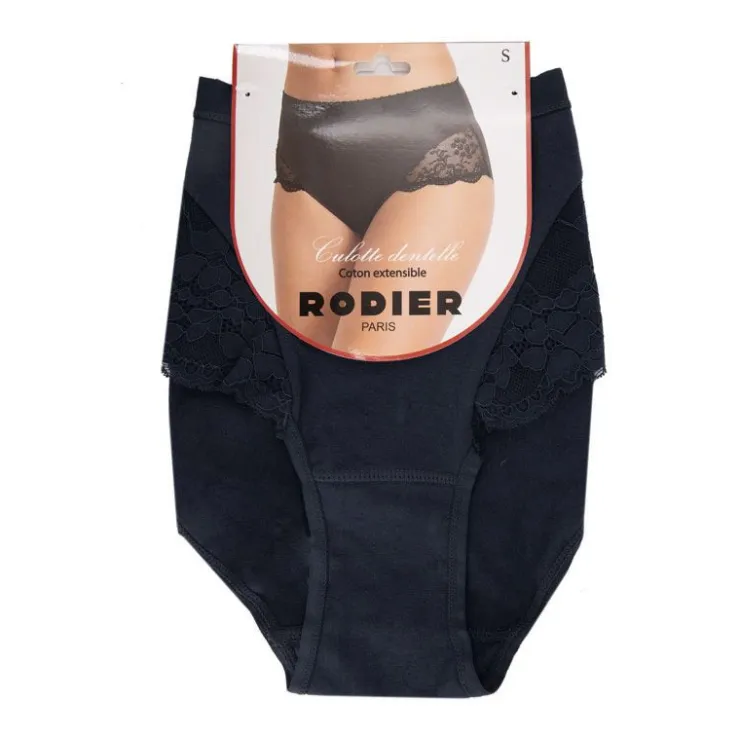 RODIER Culotte Pernelle en dentelle sans couture Femme NOIR Sale