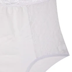 LINGERIE AU FEMININ Culotte taille haute dentelle Femme BLANC Hot