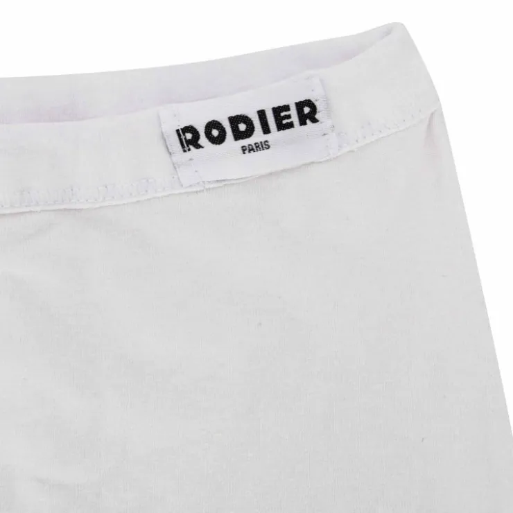 RODIER Culotte taille haute en coton Femme BLANC