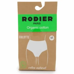 RODIER Culotte taille haute en coton Femme BLANC