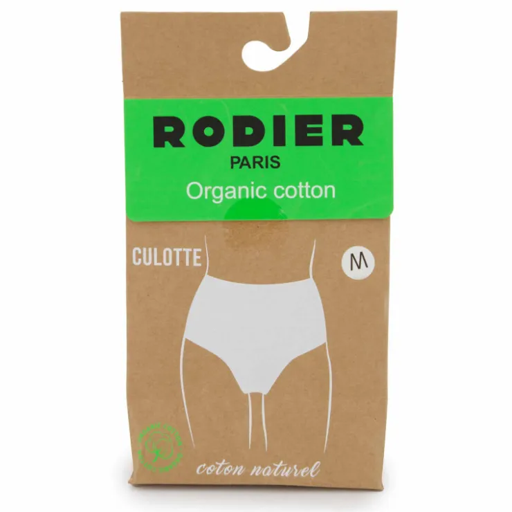 RODIER Culotte taille haute en coton Femme BLANC