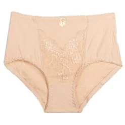 RODIER Culotte taille haute Naomi ultra confort coton biologique Femme BEIGE Discount