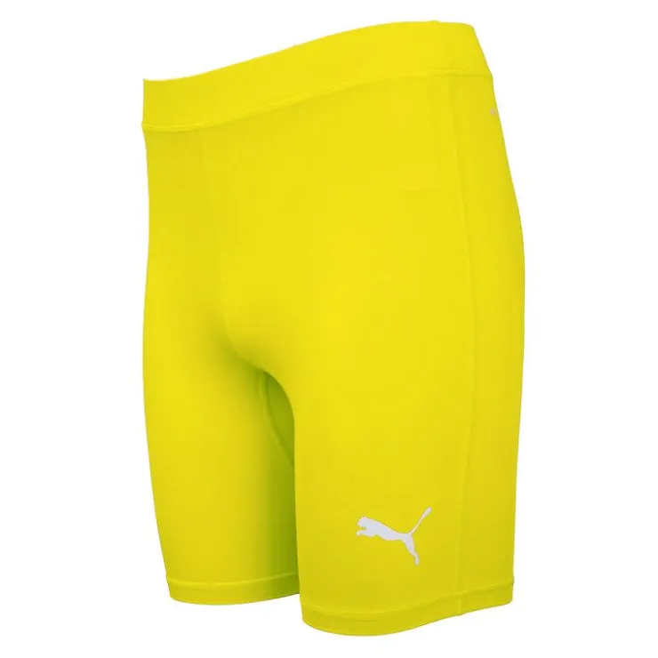 PUMA Cycliste Liga stretch logo argenté Homme JAUNE