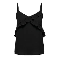 ONLY Débardeur à volants avec bretelles ajustables Femme NOIR Online