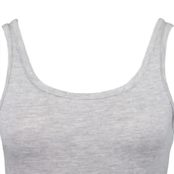 BILL TORNADE Débardeur ajusté en coton col rond Femme GRIS CLAIR Online