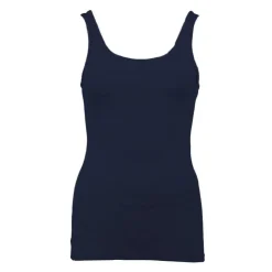 BILL TORNADE Débardeur ajusté en coton col rond Femme BLEU FONCE Clearance