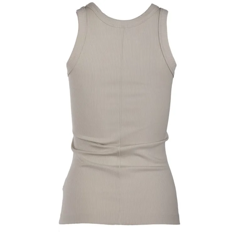 CALVIN KLEIN Débardeur côtelé uni Femme GRIS CLAIR Discount