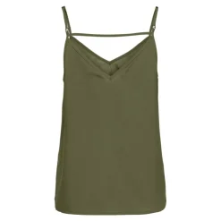 ONLY Débardeur fin col V kalamata sans manches Femme KAKI New