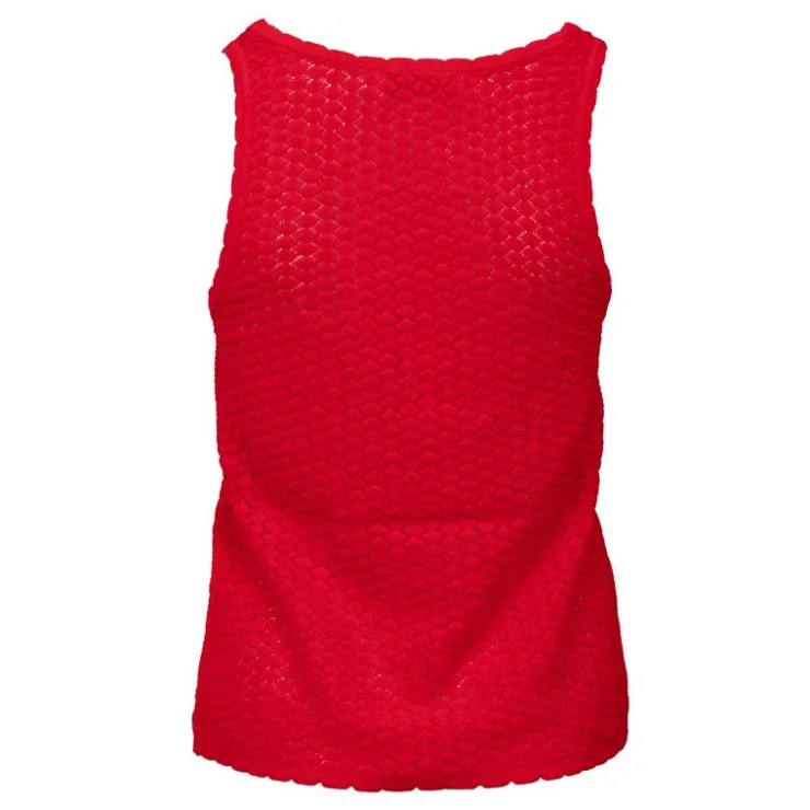 LA PETITE ETOILE Débardeur ivoire à fines bretelles Magalie Femme ROUGE Outlet