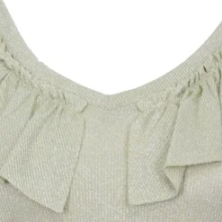 DIXIE Débardeur pistache dos nu croisé à volants Femme VERT CLAIR Best