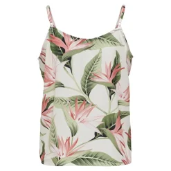 ONLY Débardeur sans manche motif fleurs tropicales Femme BLANC Hot