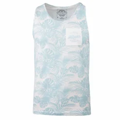 BLAGGIO Debardeur imprime Monro Homme BLEU CLAIR New