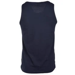 BLAGGIO Debardeur slub uni avec poche malabar Homme BLEU FONCE Discount