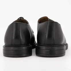 ELWIN Derbies à lacets basses cuir lisse Homme NOIR