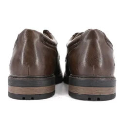 ROMIKA Derbies à lacets effet cuir grainé Homme MARRON FONCE Best