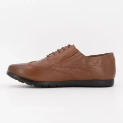 PIERRE CARDIN Derbies avec lacets cuir avec semelle fine Homme MARRON Clearance