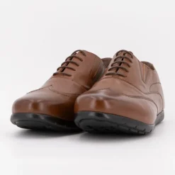 PIERRE CARDIN Derbies avec lacets cuir avec semelle fine Homme MARRON Clearance